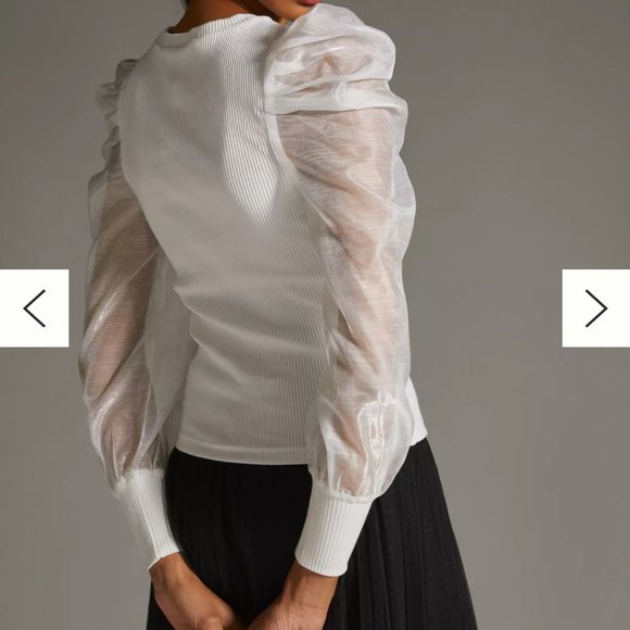 DOLAN by anthropologie puff sleeve top - Picture 3 of 7